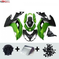 Amotopart Kawasaki ZX10R 2006-2007 Glossy Black with Ninja Logo Fairin