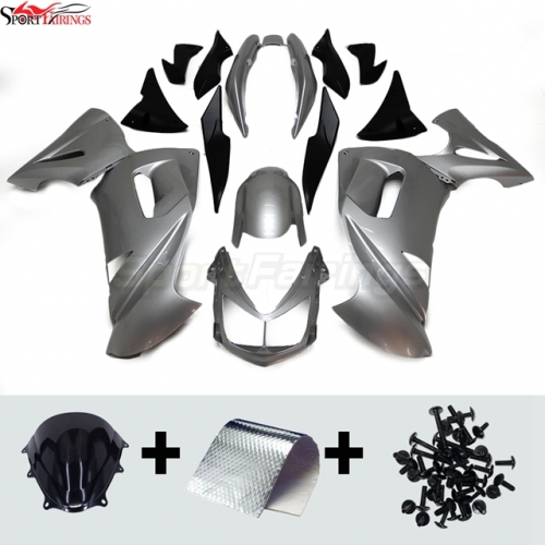 Sportfairings Fairing Kit fit for Kawasaki Ninja 650R 2006 - 2008 - Silver
