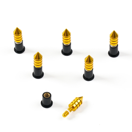 Sportfairings Universal Aluminum Sharp Threaded Windshield Bolts - Gold