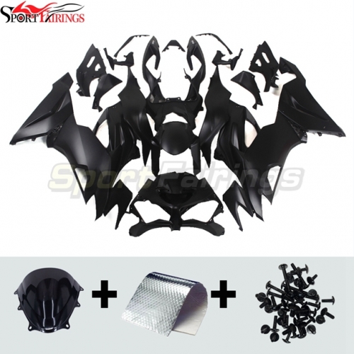 Sportfairings Fairing Kit fit for Kawasaki Ninja ZX6R 2019 - 2020 - Matte Blalck