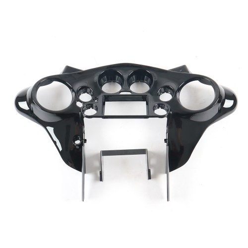 Vivid Black Double DIN Inner Batwing Fairing for Harley Touring 1998 -11 12 2013