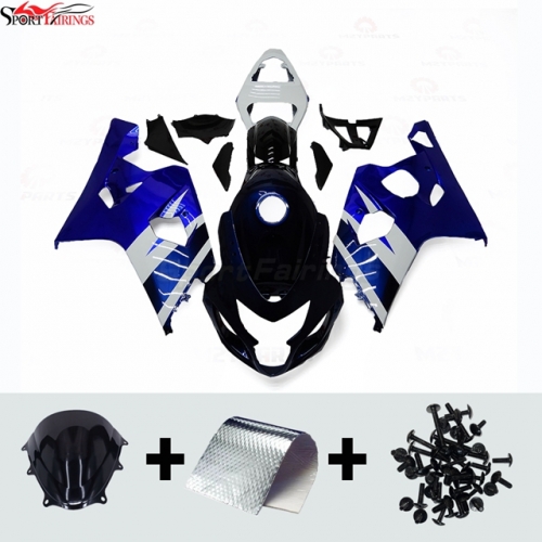 Sportfairings Fairing Kit fit for Suzuki GSXR600 GSXR750 2004 - 2005 - Blue White Black