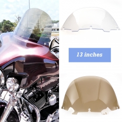 Motorcycle 13" Round Windscreen Windshield Fit for 1996-2013 Harley Electra Glide, Street Glide, Ultra Limited and Tri Glide