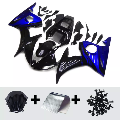 ABS Fairing Kit Fit For Yamaha YZF600 R6 2005 - Blue Black