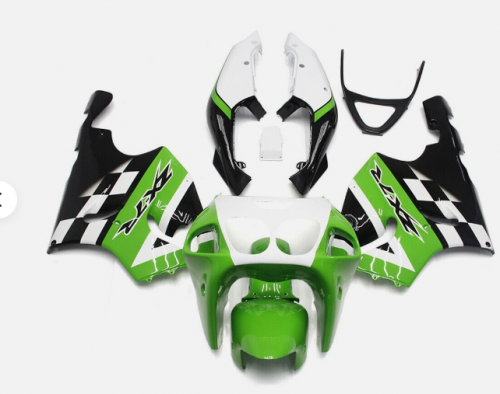 Green White Black Fairings for Kawasaki ZX7R Ninja ZX-7R 1996-2003 ABS Bodywork