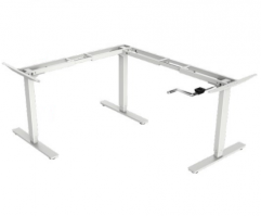 Akicon Height Adjustable Desk Frame with Front Crank - L