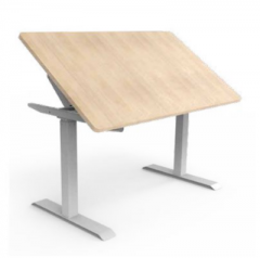 Akicon Electric Height Adjustable Desk with Tilt Tabletop