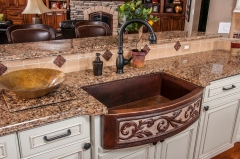 Akicon™ Single Bowl Farmhouse Apron Copper Kitchen Sink