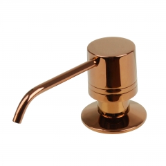 Akicon™ Built in Copper Soap Dispenser Refill from Top with 17 OZ Bottle - Brushed Rose Gold