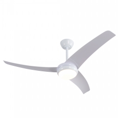 Akicon™ Ultra Quiet 52" Modern Ceiling Fan with Lights and Remote Control, Reversible Blades, 6-Speed, Dimmable LED Kit, White