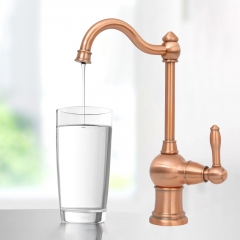 Akicon™ One-Handle Copper Drinking Water Filter Faucet for Instant Hot Water Tank Dispenser & Filtration System - Copper