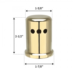 Akicon™ Copper Kitchen Dishwasher Air Gap Cap - Gold