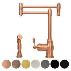 Akicon™ One-Handle Copper Pot Filler Kitchen Faucet with Side Sprayer