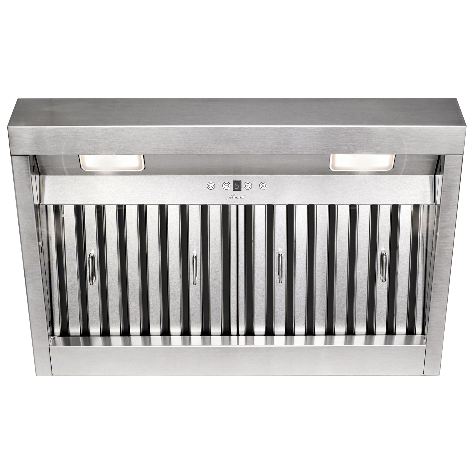 Range Hood Insert/Built-in 30 Inch, 6'' Duct 3-Speeds 600 CFM Stainless  Steel Vent Hood with LED Lights and Dishwasher Safe Filters