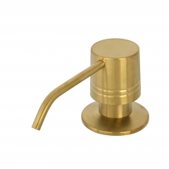 Akicon™ Built in Brushed Gold Soap Dispenser Refill from Top with 17 OZ Bottle - 3 Years Warranty