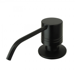 Akicon™ Built in Matte Black Soap Dispenser Refill from Top with 17 OZ Bottle - 3 Years Warranty