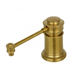 Akicon™ Built in Brushed Gold Soap Dispenser Refill from Top with 17 OZ Bottle - 3 Years Warranty