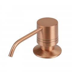 Akicon™ Built in Copper Soap Dispenser Refill from Top with 17 OZ Bottle - copper