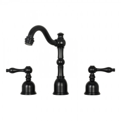 Akicon™ Two-Handle Oil Rubbed Bronze Widespread Bathroom Sink Faucet