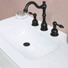 Akicon™ Matte Black Pop up Drain Stopper With Overflow - 3 Years Warranty