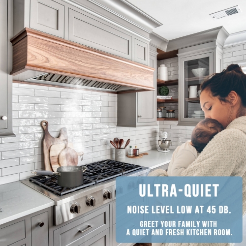 Quiet deals kitchen hood