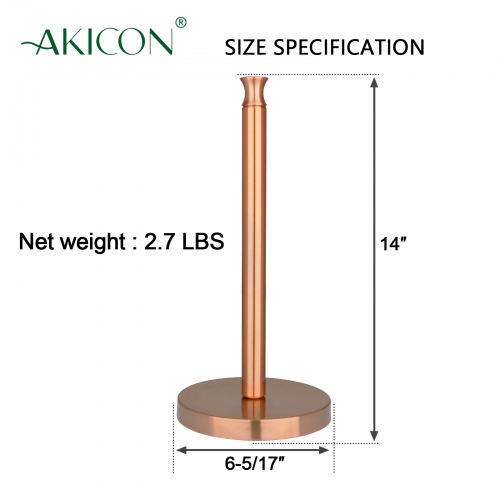 Lines Freestanding Cast Iron Paper Towel Holder with Dispensing