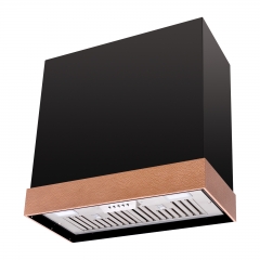 Akicon Stainless Steel Range Hood 30 inch, 3 Speed Fan with LED, Modern Box 600 CFM Hood with Powerful Motor