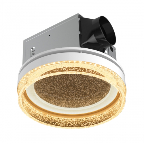 Akicon Bathroom Exhaust Fan with LED Light, 110 CFM 1.5 Sones Ceiling Mount Shower Vent Fan, Bathroom Fan Ventilation with Adjustable Light & Nightlig