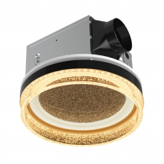 Akicon Bathroom Exhaust Fan with LED Light, 110 CFM 1.5 Sones Ceiling Mount Shower Vent Fan, Bathroom Fan Ventilation with Adjustable Light & Nightlig