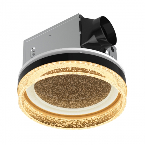 Akicon Bathroom Exhaust Fan with LED Light, 110 CFM 1.5 Sones Ceiling Mount Shower Vent Fan, Bathroom Fan Ventilation with Adjustable Light & Nightlig