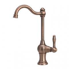 Akicon™ One-Handle Drinking Water Filter Faucet, Solid Brass Water Purifier Faucet Cold Water Only - Antique Bronze