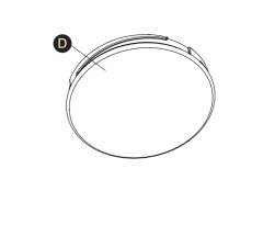 Akicon™ AK1480NL Series Bathroom Fan Plastic Globe Plastic Cover (Only fit for Akicon Brand AK1480NL style bathroom fan) NO RETURN