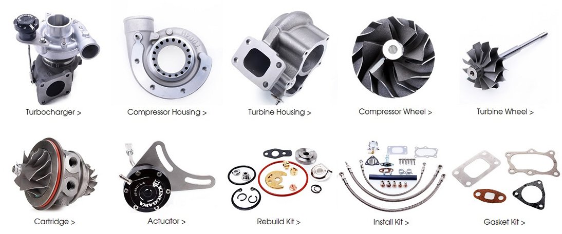 turbile housing, compressor housing, exhaust housi