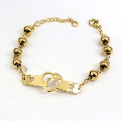 6MM Stainless Steel Bead Bracelet