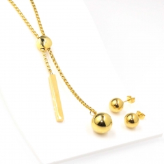 Stainless steel jewelry set, necklace and earrings wholesale