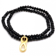 Stainless steel women's jewelry beaded bracelet wholesale
