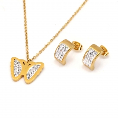 Stainless steel jewelry set Pendant and earrings Wholesale