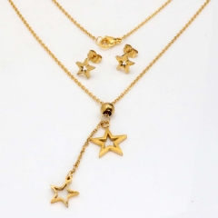 Stainless steel jewelry set Necklace and earrings Wholesale