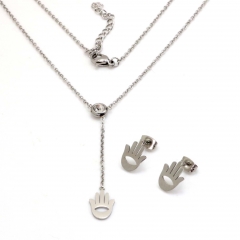 Stainless steel jewelry set Necklace and earrings Wholesale