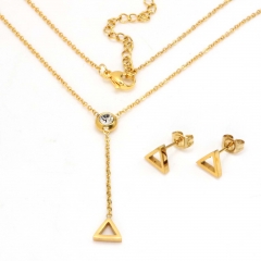 Stainless steel jewelry set Necklace and earrings Wholesale