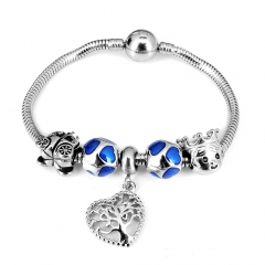 Stainless steel jewelry Pandor a Charms Bracelet wholesale