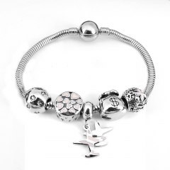 Stainless steel jewelry Pandor a Charms Bracelet wholesale