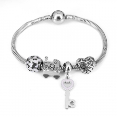 Stainless steel jewelry Pandor a Charms Bracelet wholesale