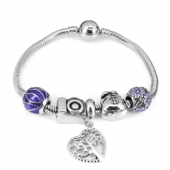 Stainless steel jewelry Pandor a Charms Bracelet wholesale