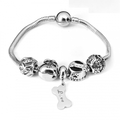 Stainless steel jewelry Pandor a Charms Bracelet wholesale