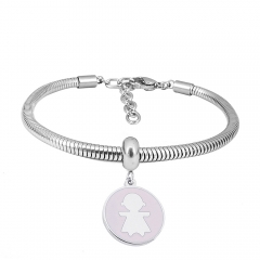 Stainless steel jewelry Pandor a Charms Bracelet wholesale