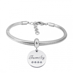 Stainless steel jewelry Pandor a Charms Bracelet wholesale