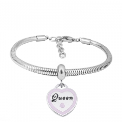 Stainless steel jewelry Pandor a Charms Bracelet wholesale