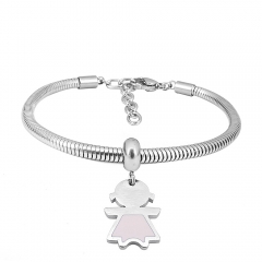 Stainless steel jewelry Pandor a Charms Bracelet wholesale