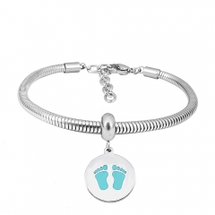 Stainless steel jewelry Pandor a Charms Bracelet wholesale